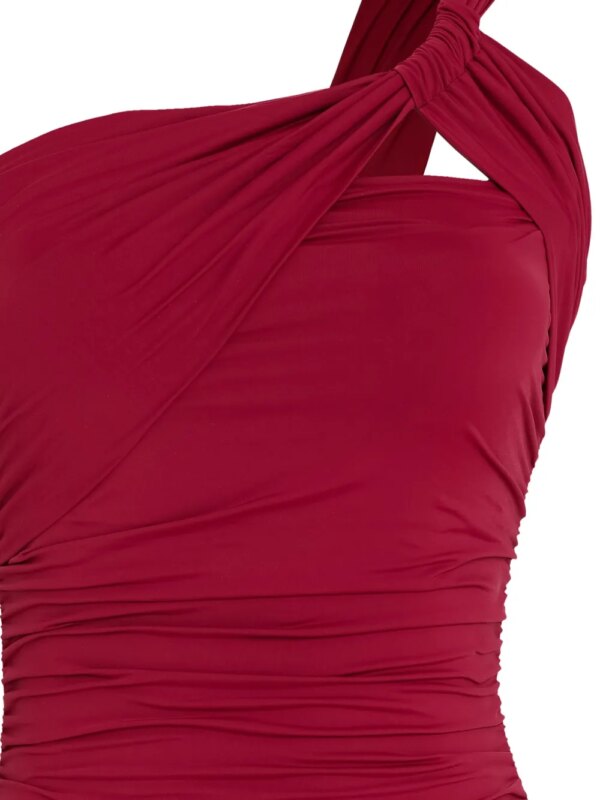 Brigitte Gedrapeerde badpak - Rood