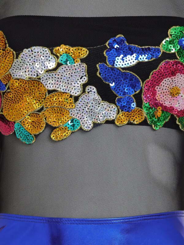 Brigitte Carnaval/Festival Jardim body - Blauw