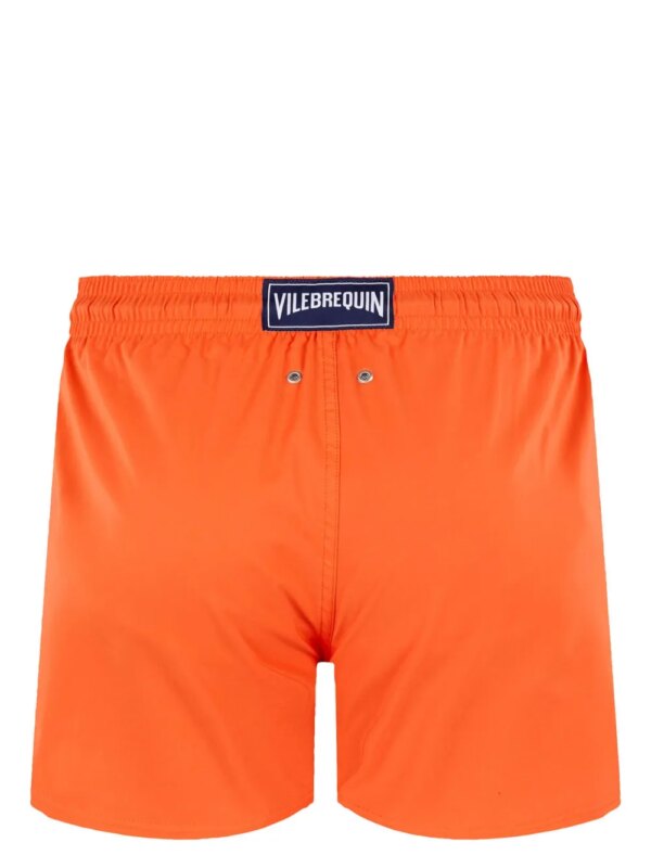 Vilebrequin Zwembroek met logopatch - Oranje