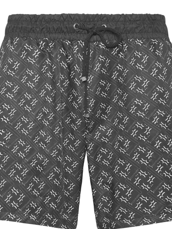 Billionaire Zwembroek met monogramprint - Zwart