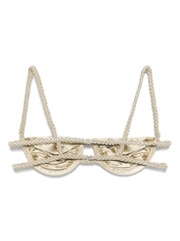 Isa Boulder Bikinitop met dubbele ketting - Grijs