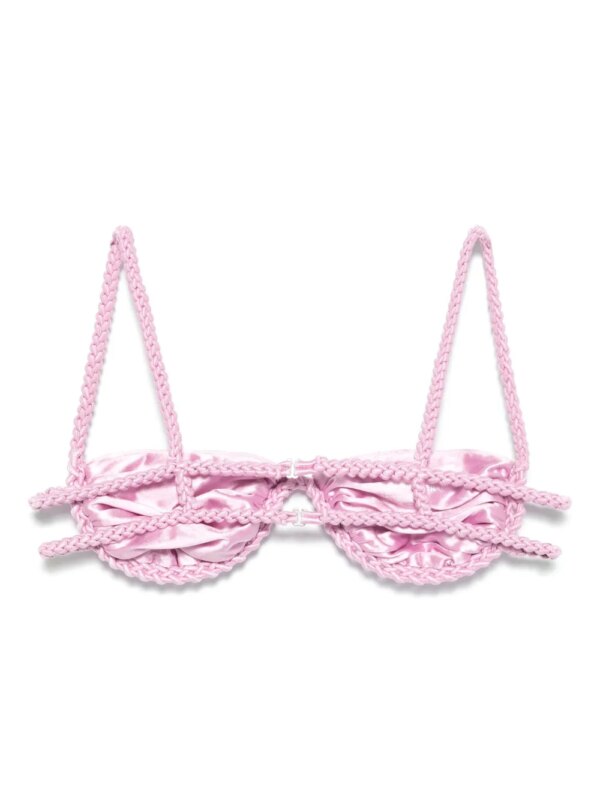 Isa Boulder Bikinitop met ketting - Roze