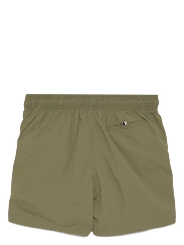 BOSS Zwembroek met logoprint - Groen