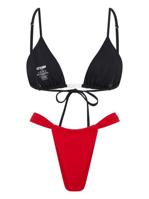 Let's Swim Triangel bikinitop - Zwart
