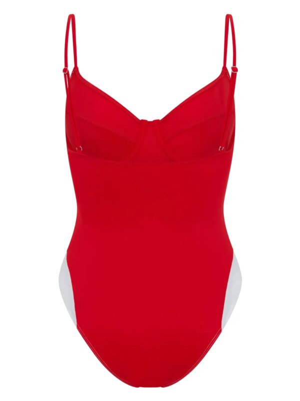 Let's Swim Badpak met logoprint - Rood