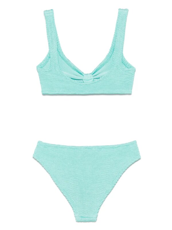 PARAMIDONNA Seersucker bikini - Blauw