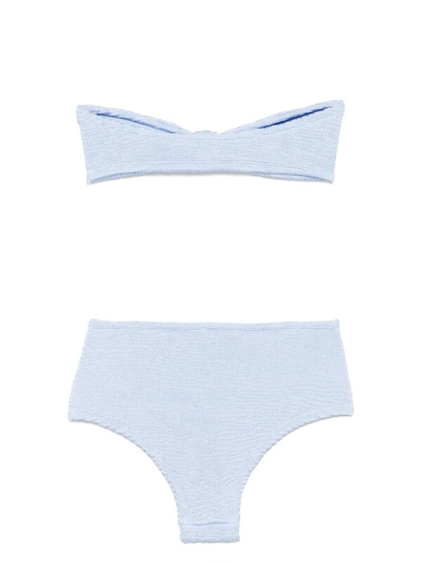 PARAMIDONNA Seersucker bikini - Blauw