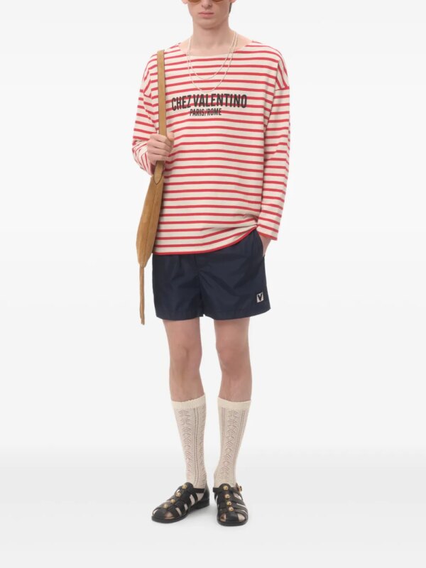 Valentino Garavani Zwembroek met Chez-patch - Blauw