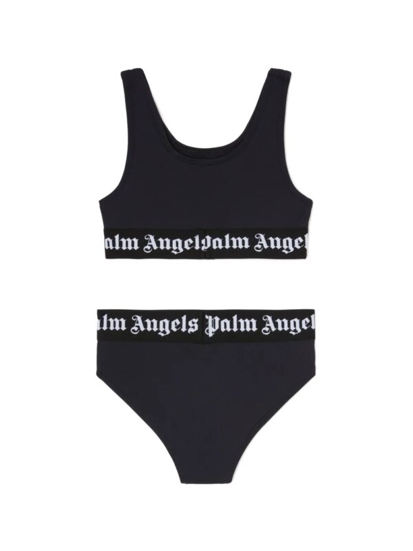 Palm Angels Kids Bikini met logoband - Zwart