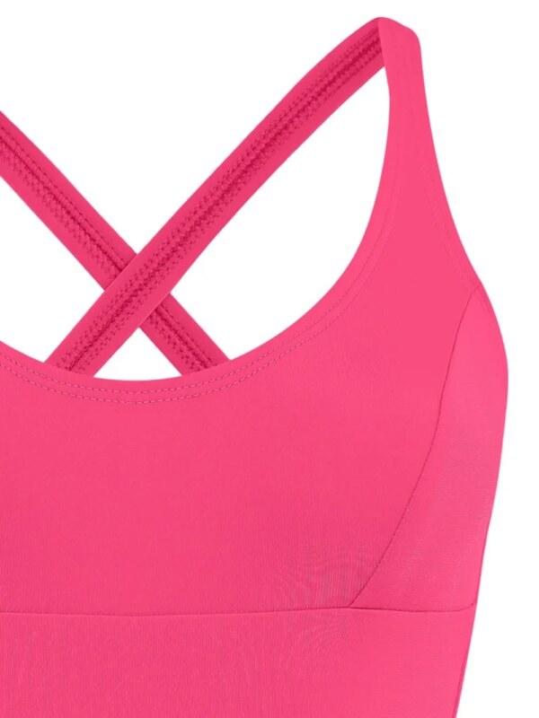 Amir Slama Badpak met gekruiste bandjes - Roze