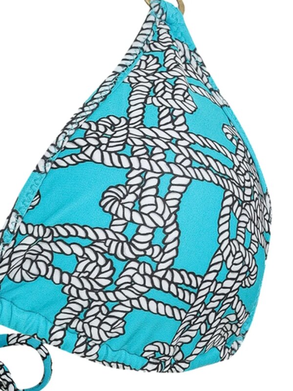 Amir Slama Bikini met touwdetail - Blauw