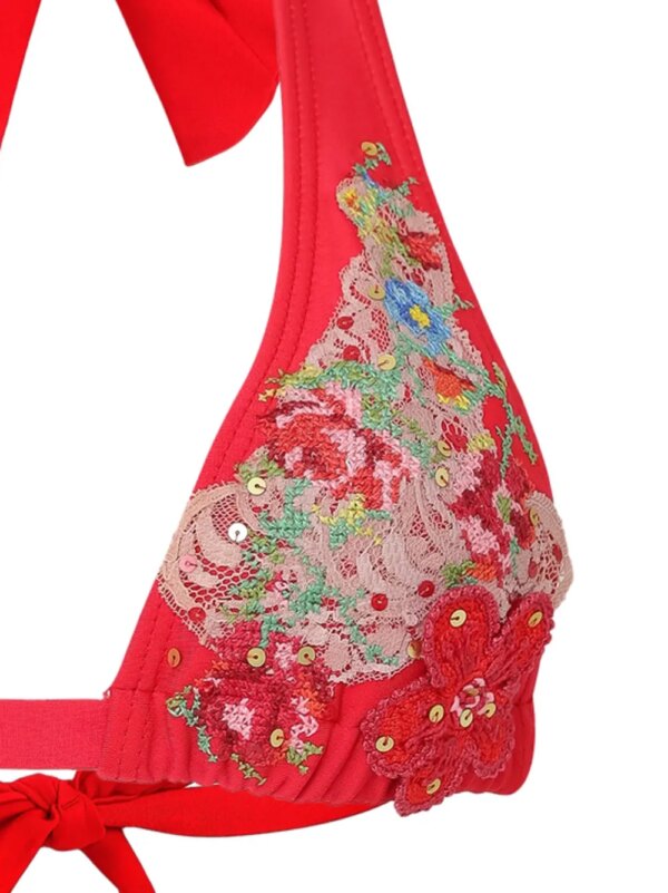 Amir Slama Bikini met borduurwerk - Rood