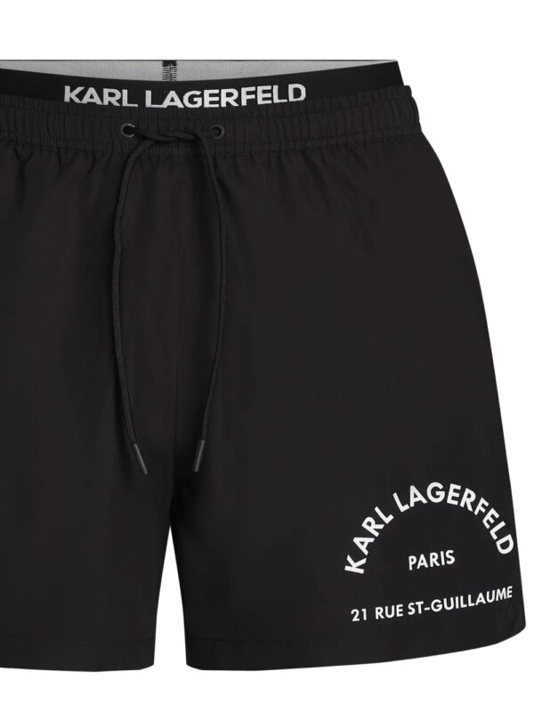 Karl Lagerfeld Rue St-Guillaume zwembroek - Zwart