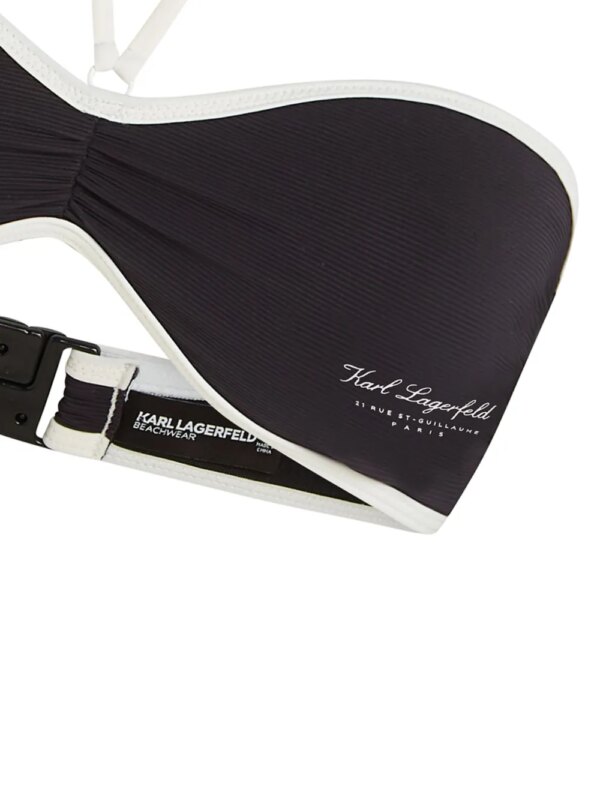 Karl Lagerfeld Hotel Karl bikinitop - Zwart