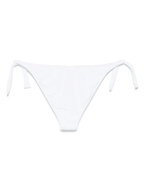 Moschino Rubber bikinislip met logo - Wit