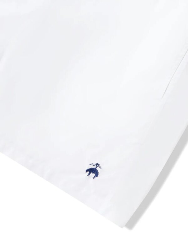 Brooks Brothers Zwembroek met geborduurd logo - Wit