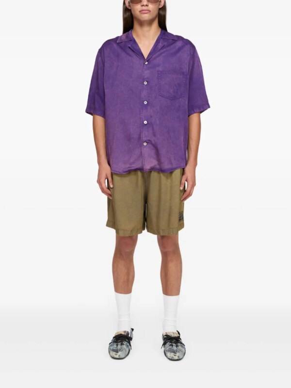 Acne Studios Zwembroek met logopatch - Groen