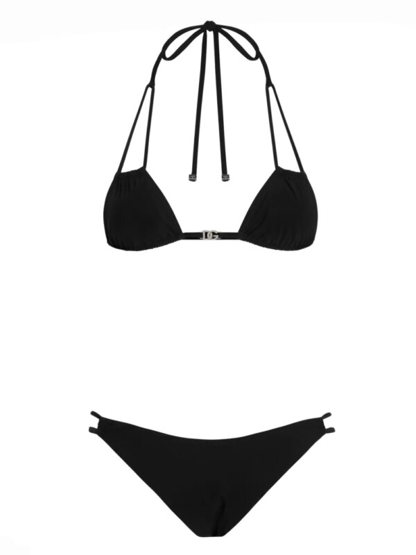 Dolce & Gabbana Bikini met DG-logo - Zwart