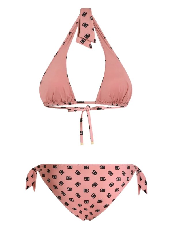Dolce & Gabbana Bikini met stippen - Roze