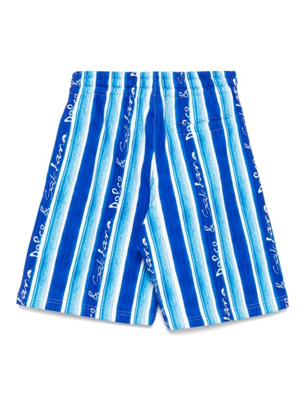 Dolce & Gabbana Kids Gestreepte zwembroek - Blauw
