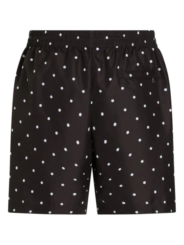 Dolce & Gabbana Zwembroek met stippen - Zwart