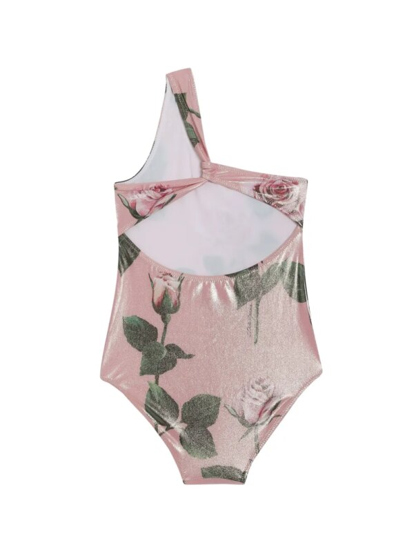 Dolce & Gabbana Kids Badpak met bloemenprint - Roze