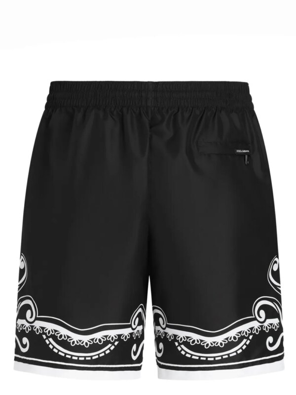 Dolce & Gabbana Zwembroek met bandana-print - Zwart