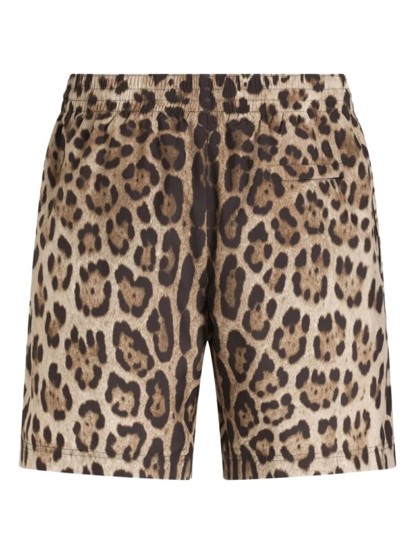 Dolce & Gabbana Zwembroek met luipaardprint - Beige
