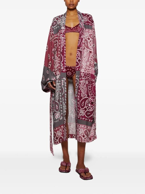 The Attico Bikini met paisley-print - Rood