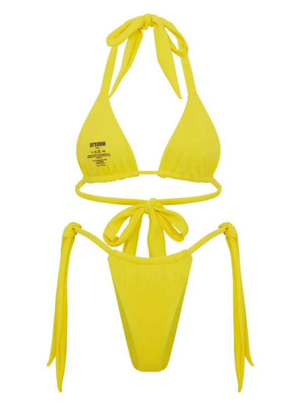 Let's Swim Triangel bikinitop - Geel