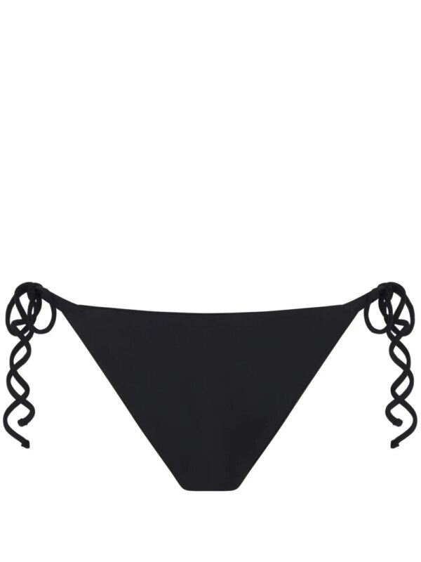 Let's Swim Bikinislip met gestrikte zijkant - Zwart