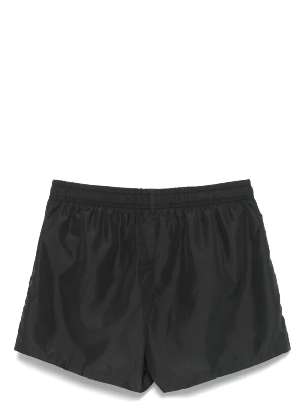 Moschino Zwembroek met logoprint - Zwart