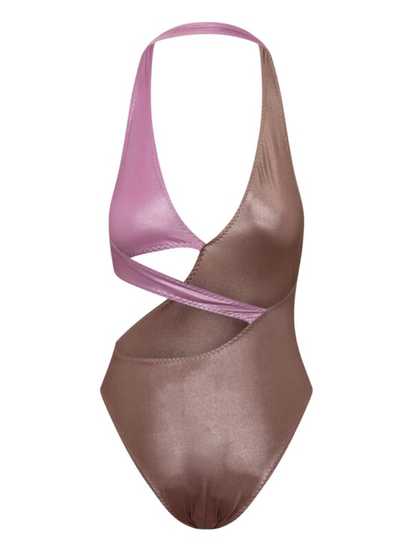 ALESSANDRO VIGILANTE Tweekleurig badpak - Paars