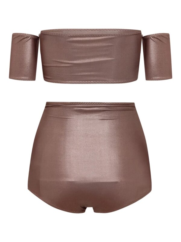 ALESSANDRO VIGILANTE Glanzende bikini - Bruin