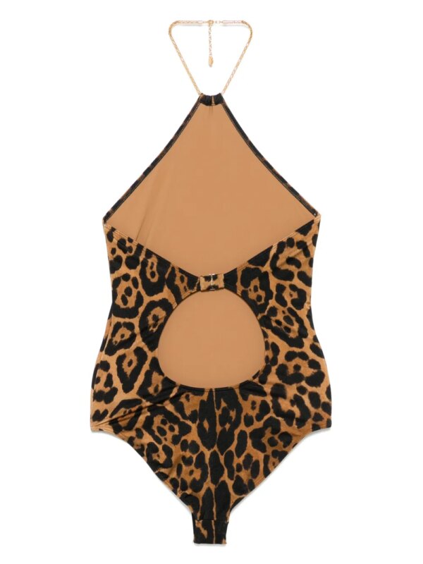 TOM FORD Badpak met luipaardprint - Bruin