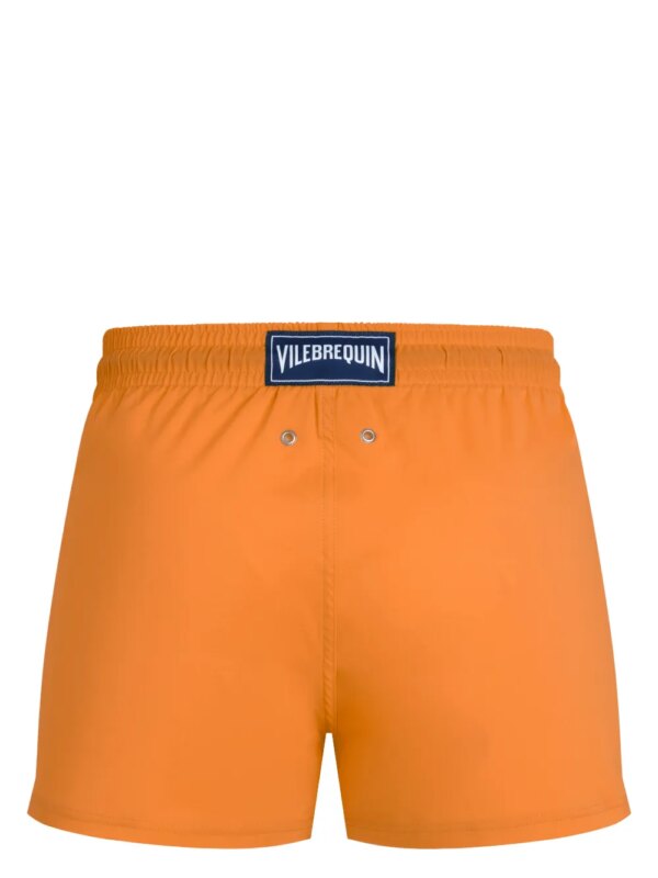 Vilebrequin Zwembroek met logopatch - Oranje
