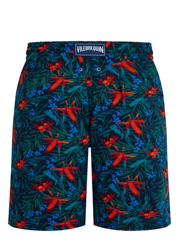 Vilebrequin Zwembroek met tropische print - Blauw