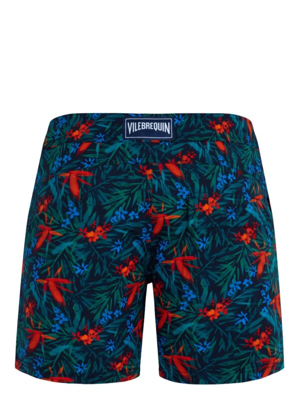 Vilebrequin Zwembroek met tropische print - Blauw