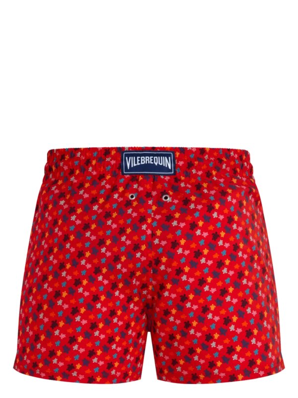 Vilebrequin Micro Ronde Des Tortues Rainbow zwembroek - 201 POPPY RED/RED