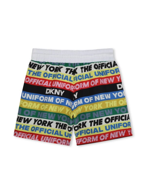 Dkny Kids Zwembroek met tekst - Wit