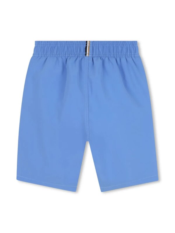 BOSS Kidswear Zwembroek met logoprint - Blauw