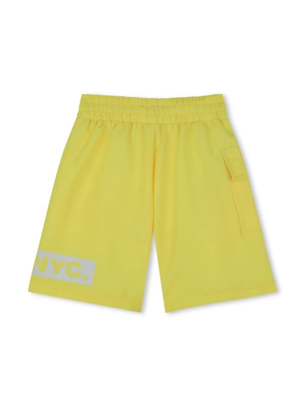 Dkny Kids Zwembroek met logoprint - Geel