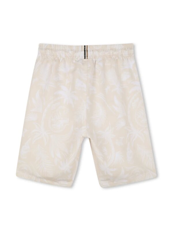 BOSS Kidswear Zwembroek met print - Beige