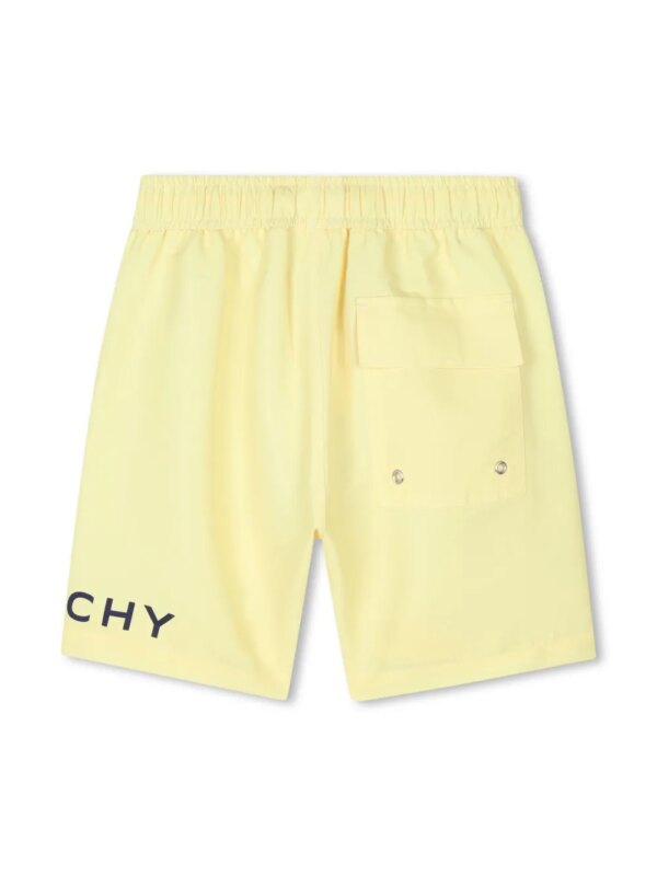 Givenchy Kids Zwembroek met logoprint - Geel