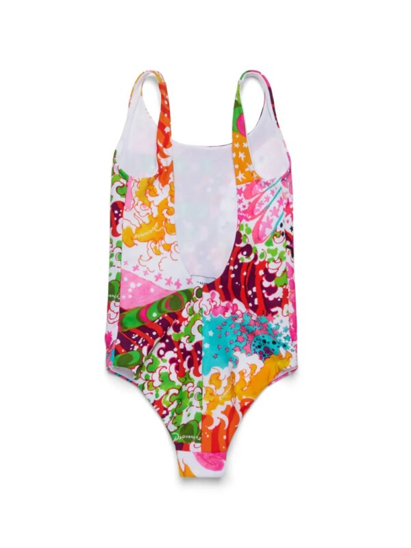 DSQUARED2 KIDS Badpak met print - Wit