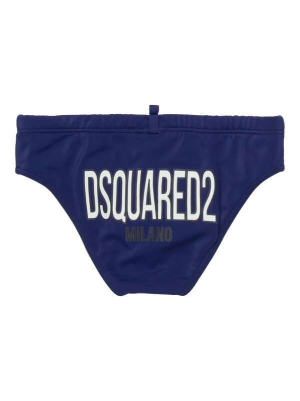 DSQUARED2 KIDS Zwembroek met logoprint - Blauw