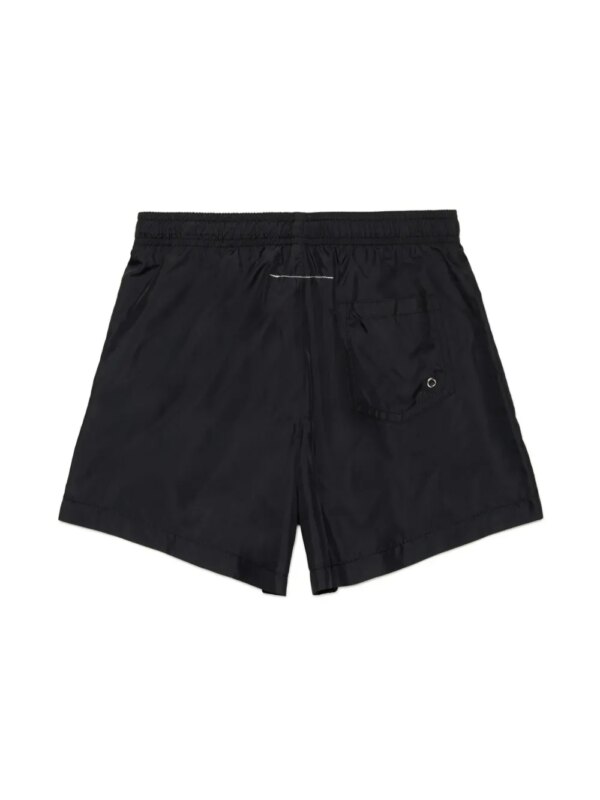 MM6 Maison Margiela Kids Zwembroek met logoprint - Zwart