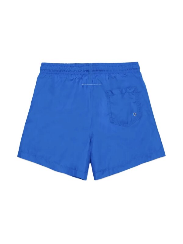 MM6 Maison Margiela Kids Zwembroek met logoprint - Blauw