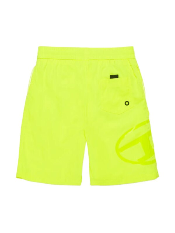 Diesel Kids Zwembroek met logoprint - Groen