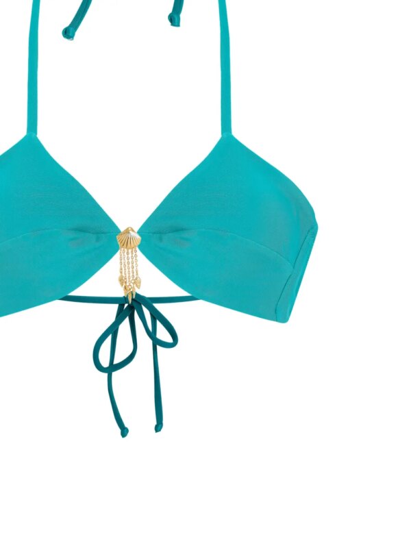 Amir Slama Bikini met schelpen-bedels - Blauw